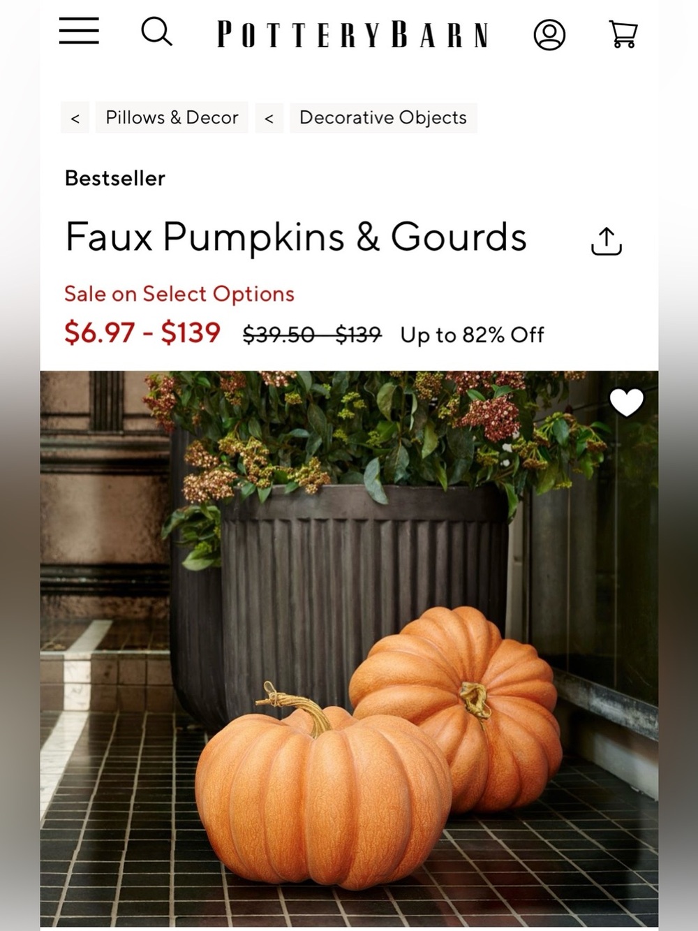 Fall Faux LARGE GREEN Pumpkin - Picture 11 of 14